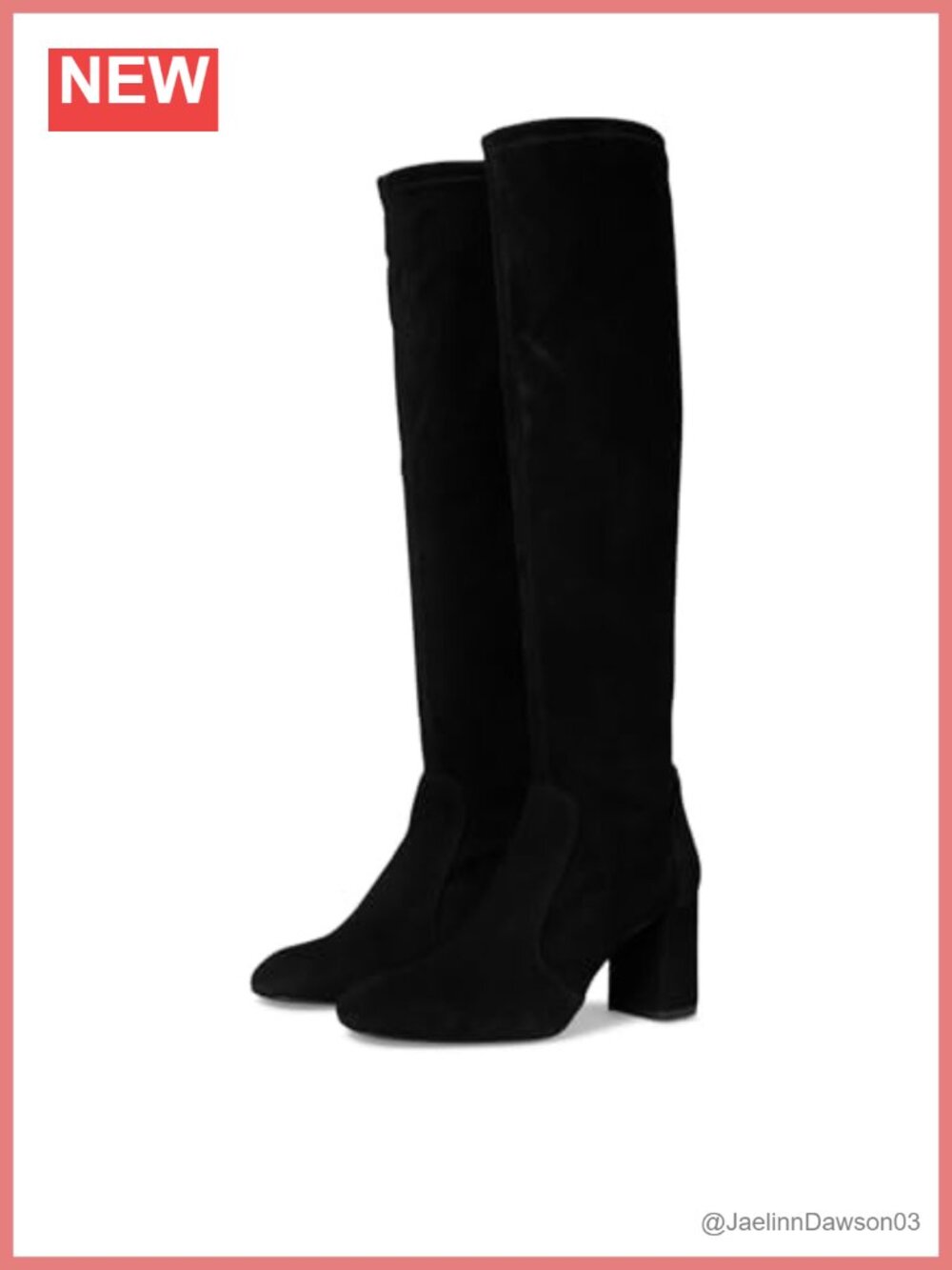 Stuart Weitzman Lucie Boots 75 Leather Knee-High Block Heel Pull-On